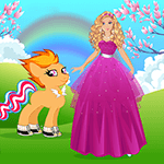 Barbie and Pony Dressup